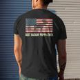 Best Buckin Poppa Ever Usa Flag Gift For Fathers Day Mens Back Print T-shirt Gifts for Him