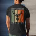 Best Bucking Dad Ever Vintage Deer Hunting Lover Hunters Men's Back Print T-shirt Gifts for Him