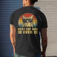 Best Cat Dad Ever Bump Fit Fathers Day Gift Daddy For Men Mens Back Print T-shirt Gifts for Him
