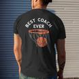 Best Coach Ever Basketball Team Baller Bball Basketball Mens Back Print T-shirt Gifts for Him