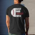 Best Dad Coach Ever Baseball Fathers Day Baseball Dad Coach Gift For Mens Mens Back Print T-shirt Gifts for Him