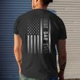 Best Dad Ever American Us Flag Fathers Day Mens Back Print T-shirt Gifts for Him