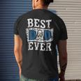 Best Dad Ever Fathers Day Guatemala Flag Men's Back Print T-shirt Gifts for Him
