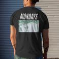 Best Dadbod Society Mondays Camera Men's Back Print T-shirt Gifts for Him