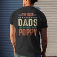 Best Dads Get Promoted To Poppy New Dad 2020 Men's Back Print T-shirt Gifts for Him