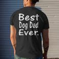 Best Dog Dad Ever Cute Puppy Owner Lover Men's Back Print T-shirt Gifts for Him