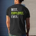 Best Employee Ever Funny Employee Of The Month Gift Mens Back Print T-shirt Gifts for Him