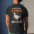 Best Goose Dad Ever Goose Farmer Men's Back Print T-shirt Gifts for Him