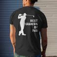 Best Grandpa By Par Golf Christmas Men's Back Print T-shirt Gifts for Him
