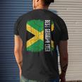 Best Jamaican Grandpa Ever Jamaica Grandpa Fathers Day Gift Mens Back Print T-shirt Gifts for Him