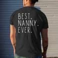 Best Nanny Ever Cool Gift Christmas Mens Back Print T-shirt Gifts for Him