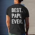 Mens Best Papi Ever Fathers Day Men's Back Print T-shirt Gifts for Him