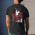 Best Poppa By Par Golf Lover Sports Funny Fathers Day Gifts Gift For Mens Mens Back Print T-shirt Gifts for Him