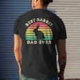 Best Rabbit Dad Ever For Men Fathers Day Mens Back Print T-shirt Gifts for Him