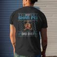 Best Shar Pei Dad Ever Ugly Christmas For Dog Dad Mens Back Print T-shirt Gifts for Him