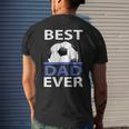 Best Soccer Dad Ever With Soccer Ball Men's Back Print T-shirt Gifts for Him