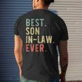 Best Soninlaw Ever Cool Funny Vintage Gift Christmas Mens Back Print T-shirt Gifts for Him