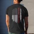 Best Stepdad Ever With Us American Flag For Fathers Day Gift For Mens Mens Back Print T-shirt Gifts for Him