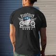Biker Grandpa American Flag Usa Patriotic Motorcycle Men's Back Print T-shirt Gifts for Him