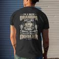 Im A Biker Grandpa Much Cooler Grandad Fathers Day Men's Back Print T-shirt Gifts for Him