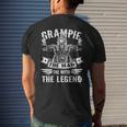 Biker Grandpa Grampie The Man Myth The Legend Motorcycle Men's Back Print T-shirt Gifts for Him