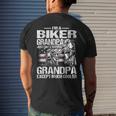 Im A Biker Grandpa Just Like A Normal Grandpa Except Much Men's Back Print T-shirt Gifts for Him