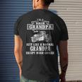 Biker Grandpa Lover Quotes Motocycle Men's Back Print T-shirt Gifts for Him