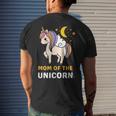 Birthday Mom Mother Unicorn Cute Novelty Unique AnniversaryMen's Back Print T-shirt Gifts for Him