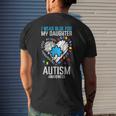 Blue For Daughter Autism Awareness Family Mom Dad Men Women Mens Back Print T-shirt Gifts for Him