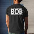 Bob Personal Name First Name Bob Men's Back Print T-shirt Gifts for Him