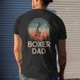 Boxer Dog - Vintage Boxer Dad Men's T-shirt Back Print Gifts for Him