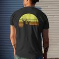 Buck Mule Deer Hunting Dad Vintage Retro Sun Bow Hunter Men's T-shirt Back Print Gifts for Him
