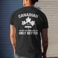 Canadian Shirt Canada Day Men's Back Print T-shirt Gifts for Him