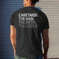 Caretaker Gift The Man Myth Legend Mens Back Print T-shirt Gifts for Him