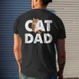 Cat Dad V3 Men's Back Print T-shirt Gifts for Him