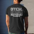 Cheer Dad Official Cheerleader Bodyguard Fathers Day Gift For Mens Mens Back Print T-shirt Gifts for Him