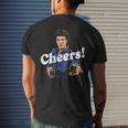 Cheers And Beer Men's Back Print T-shirt Gifts for Him