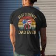 Chicken Dad Best Cluckin Dad Ever Proud Daddy Farmer Gift For Mens Mens Back Print T-shirt Gifts for Him
