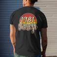 Classic Vintage 38Th BirthdayShirt 38 Years Old 1981 Men's Back Print T-shirt Gifts for Him