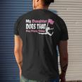 Color Guard Mom Dad My Daughter Does That Flag Flippy Thing Mens Back Print T-shirt Gifts for Him