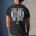 Cool Dads Build Hot Rods Car Retro Vintage Race Hotrod Drag Men's T-shirt Back Print Gifts for Him