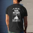 Cooler Biker Papa Herren Kurzärmliges Herren-T-Kurzärmliges Herren-T-Shirt, Einzigartiges Motorradfahrer Design Geschenke für Ihn