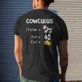 Cowculus Cow Math Nerdy Student Teacher Mathematician Mens Back Print T-shirt Gifts for Him
