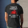 Crabbing - Crab Hunter Todays Forecast Men's Back Print T-shirt Gifts for Him