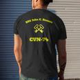 Cvn-74 Uss John C Stennis Aircraft Carrier Sk Or Ls Men's T-shirt Back Print Gifts for Him