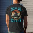 Mens Cycling Dad - Bike Rider Cyclist Fathers Day Vintage Men's T-shirt Back Print Gifts for Him