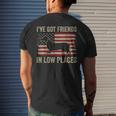 Dachshund Ive Got Friends In Low Places Wiener Dog Vintage Men's T-shirt Back Print Gifts for Him