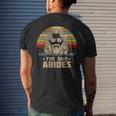 Mens The Dad Abides Retro Fathers Day Men's T-shirt Back Print Gifts for Him