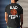 Dad Of The Birthday Boy Basketball Lover Vintage Retro Men's T-shirt Back Print Gifts for Him