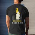 Dad Electrician Fathers Day Electrical Engineer Lineman Men's T-shirt Back Print Gifts for Him